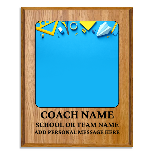 Personalized UV Printed Luxury Award Teacher 1 10.5" x 13"