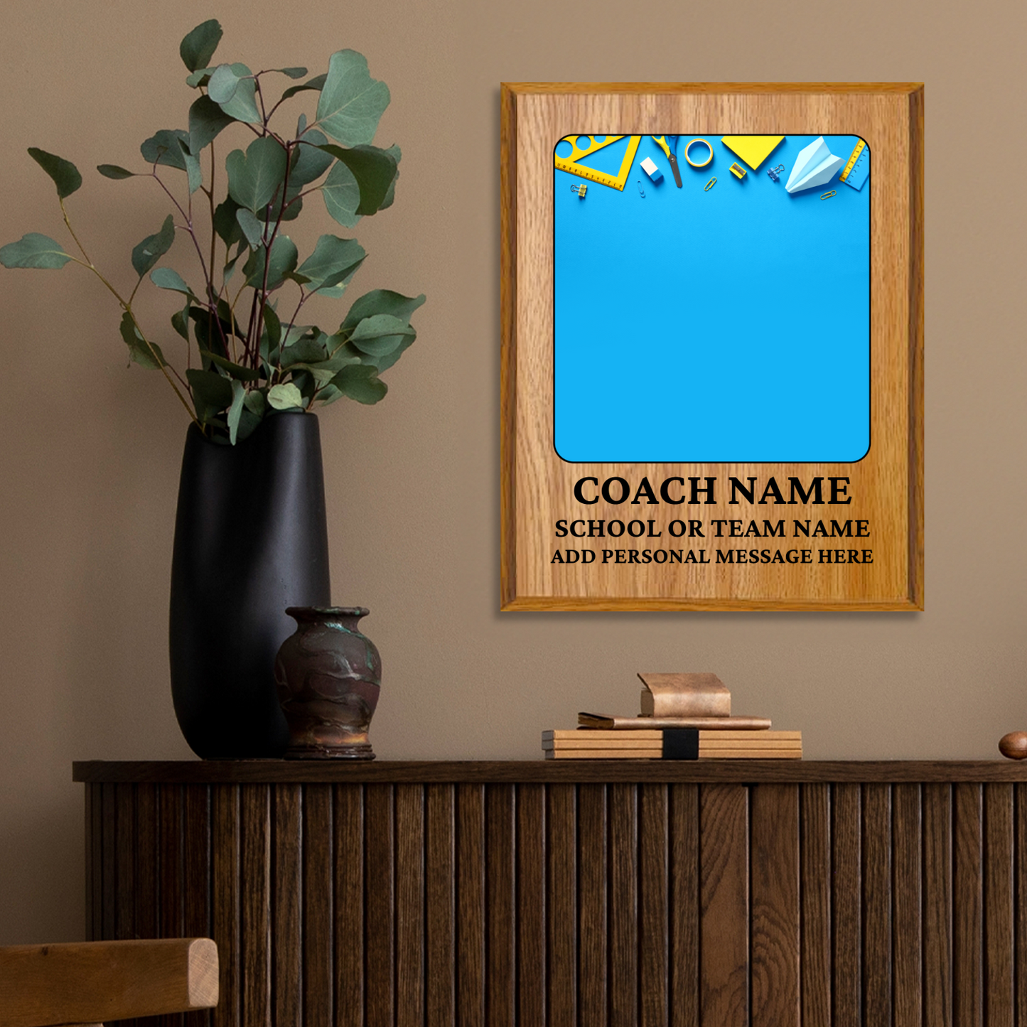 Personalized UV Printed Luxury Award Teacher 1 10.5" x 13"