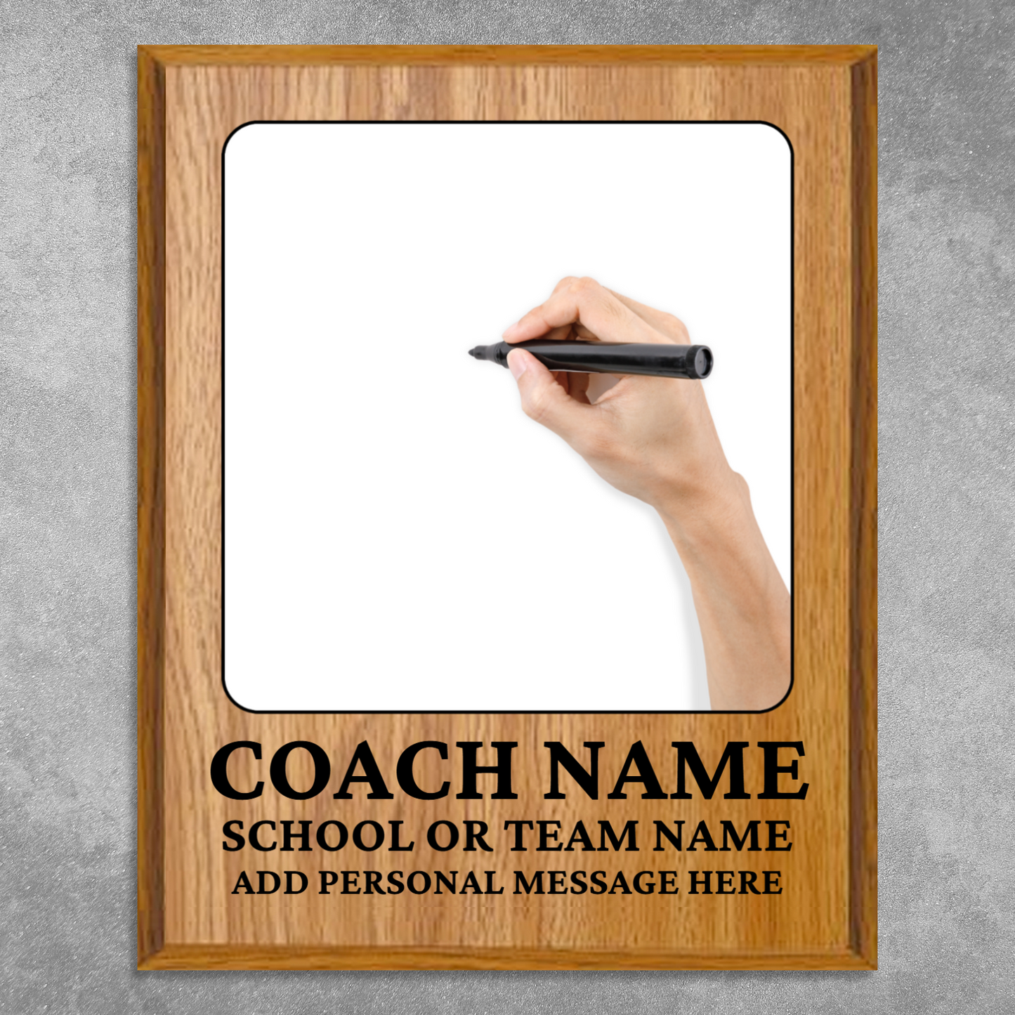 Personalized UV Printed Luxury Award Teacher 2 12" x 15"