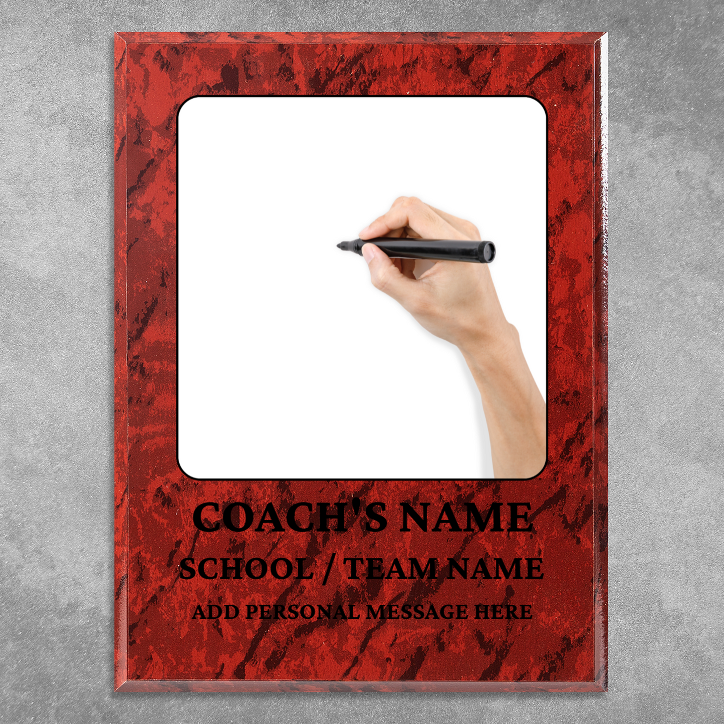 Personalized UV Printed Luxury Award Teacher 2  9" x 12"