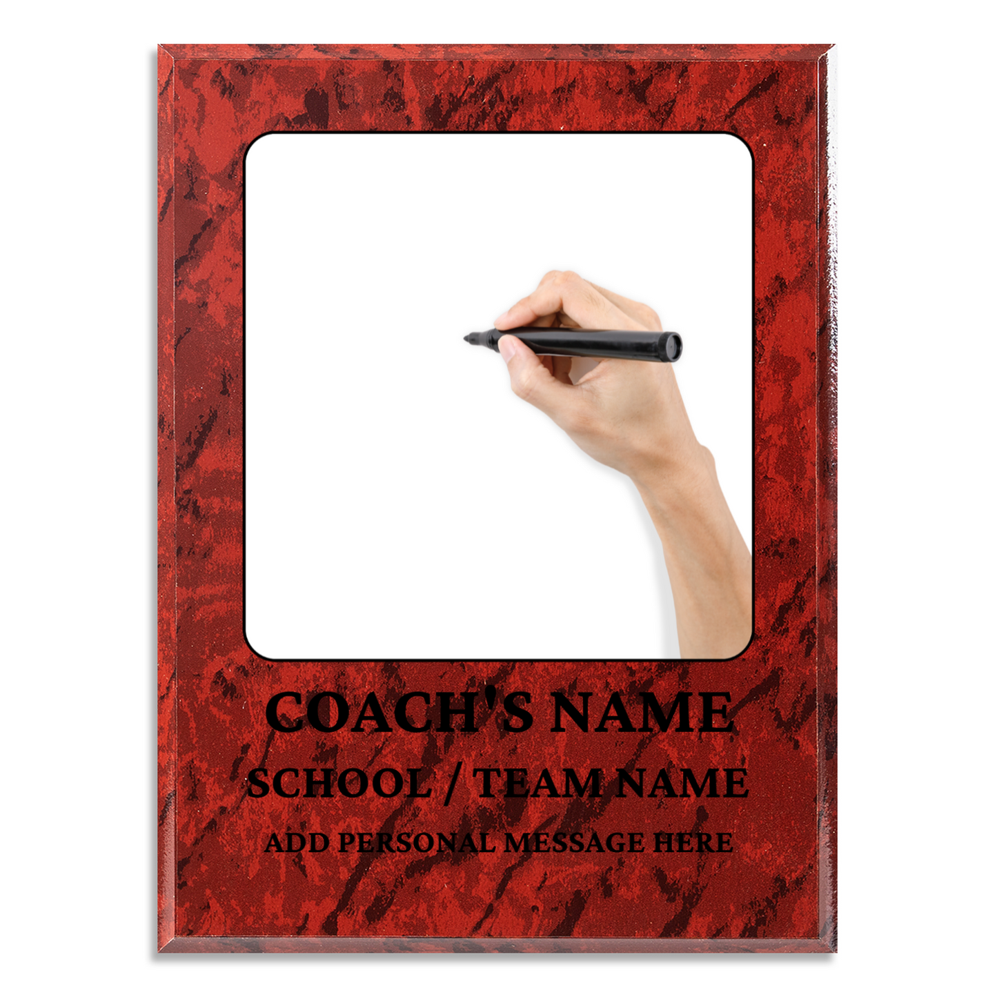 Personalized UV Printed Luxury Award Teacher 2  9" x 12"