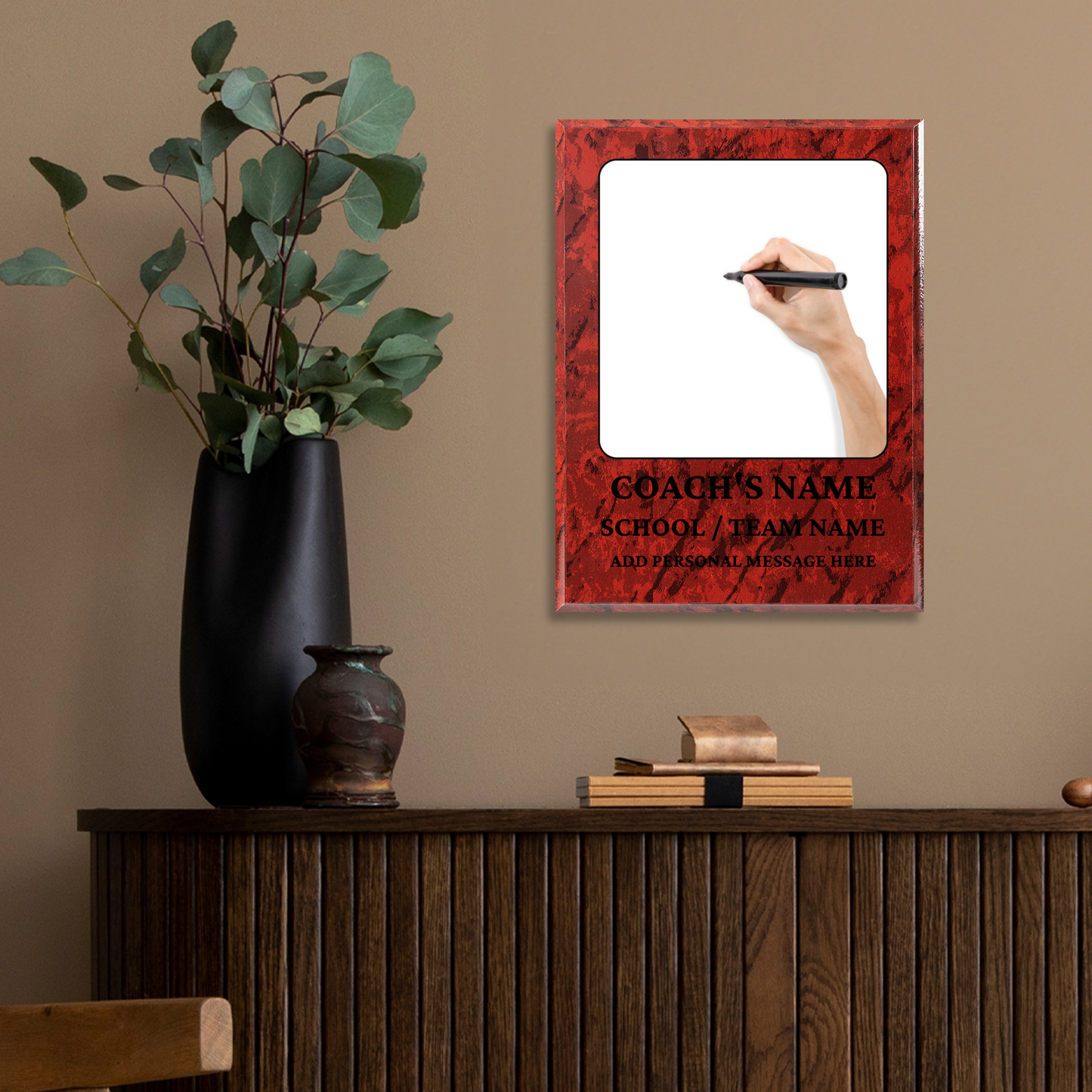 Personalized UV Printed Luxury Award Teacher 2  9" x 12"