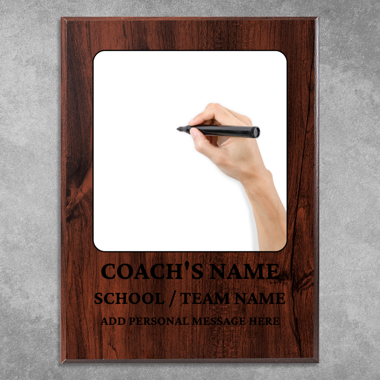 Personalized UV Printed Luxury Award Teacher 2  9" x 12"