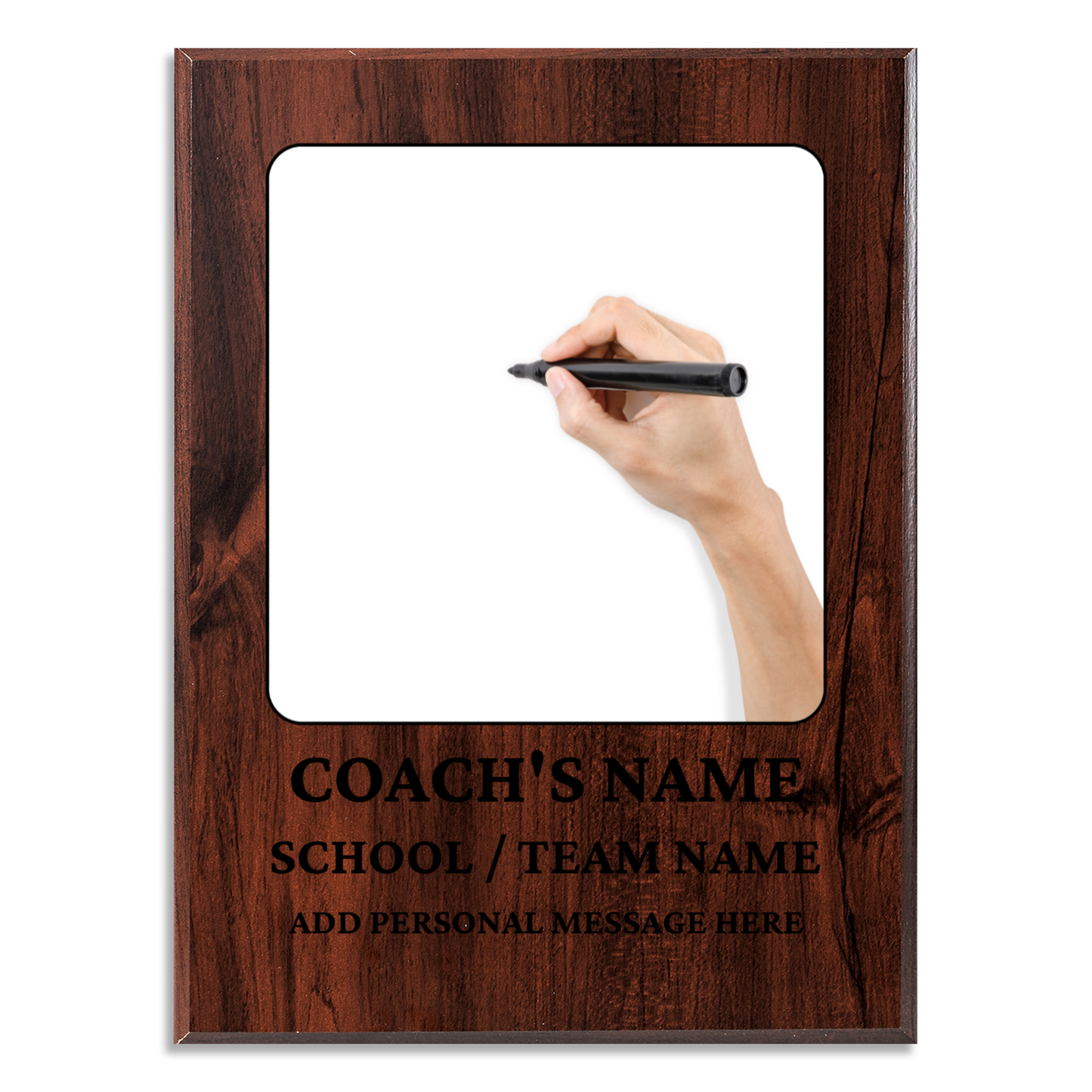 Personalized UV Printed Luxury Award Teacher 2  9" x 12"