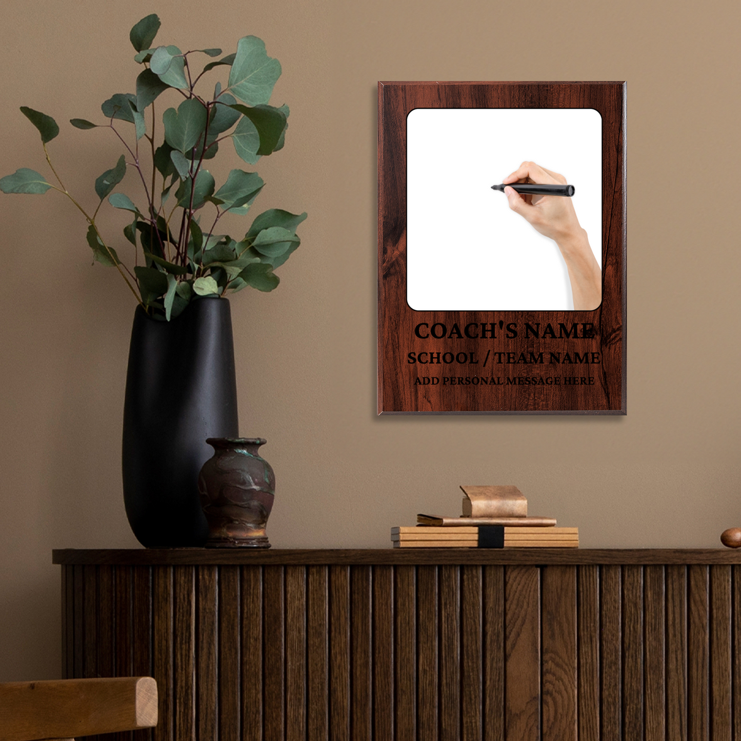 Personalized UV Printed Luxury Award Teacher 2  9" x 12"