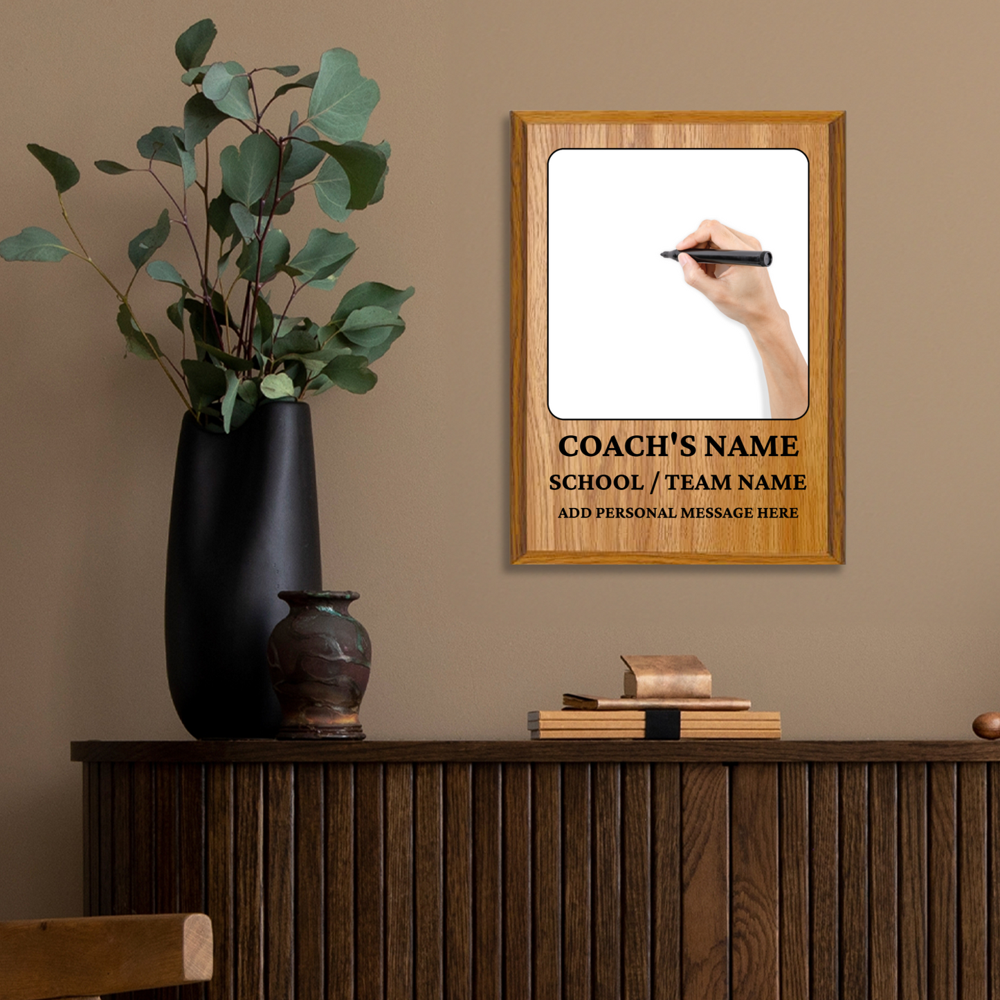 Personalized UV Printed Luxury Award Teacher 2  9" x 12"