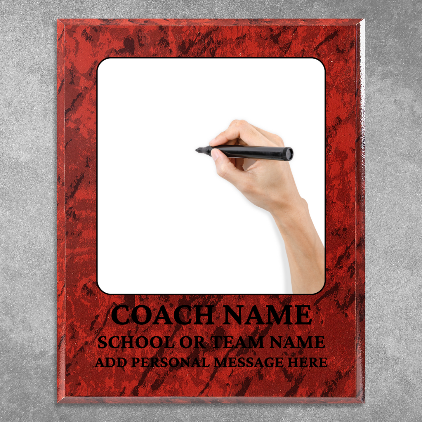 Personalized UV Printed Luxury Award Teacher 2 10.5" x 13"