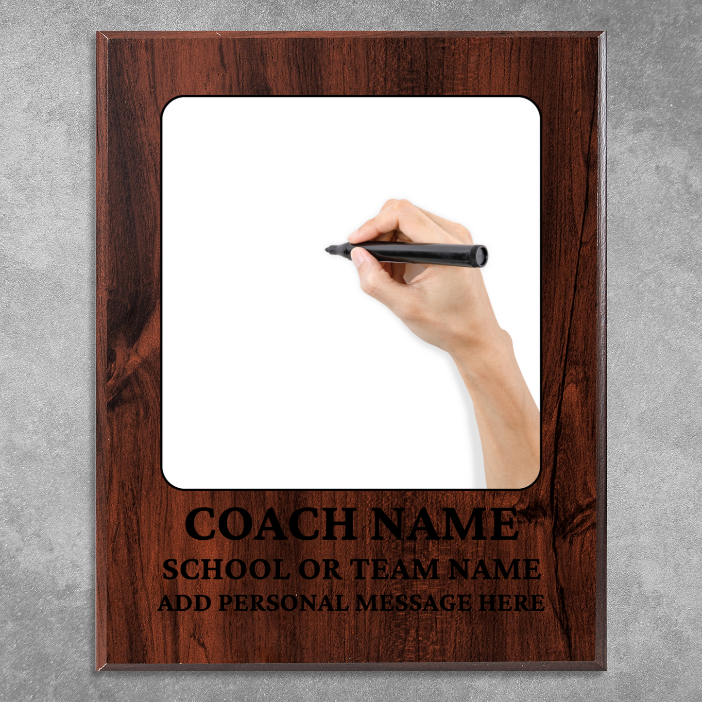 Personalized UV Printed Luxury Award Teacher 2 10.5" x 13"