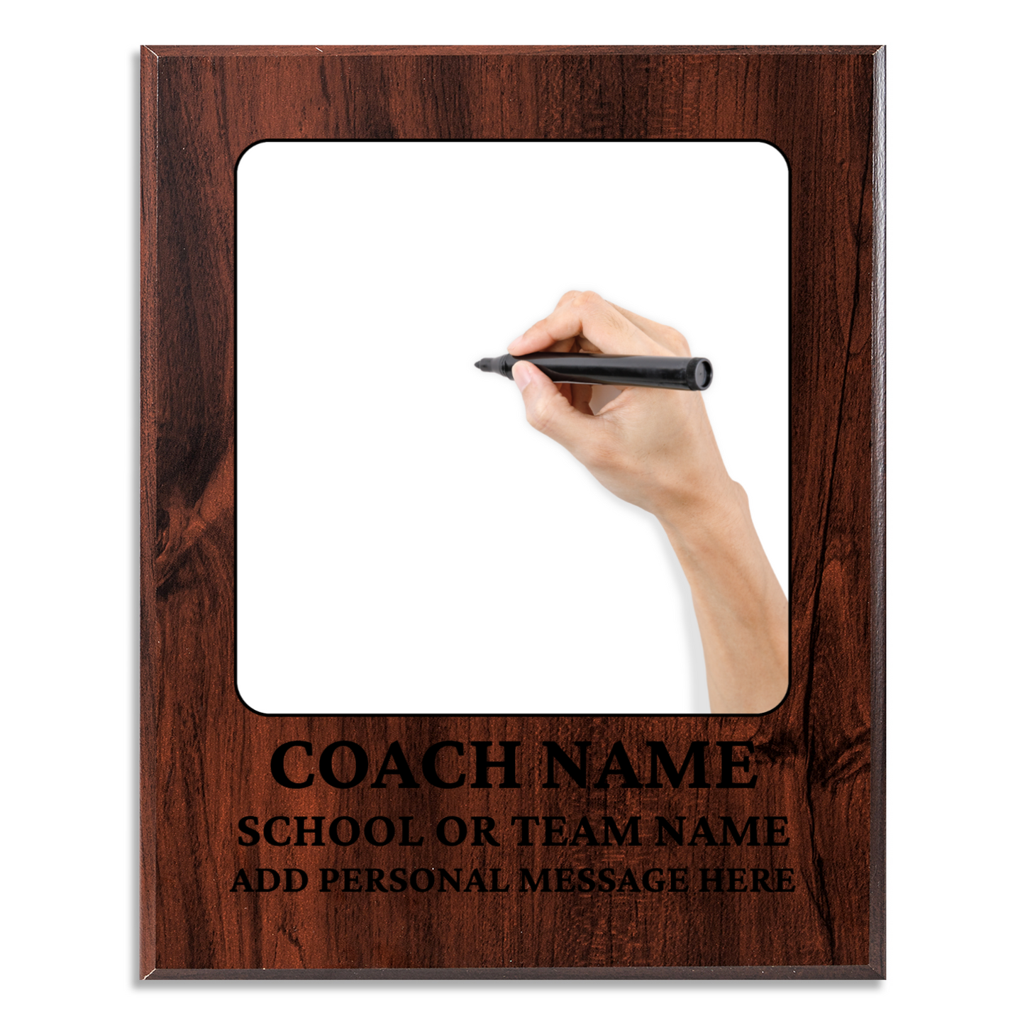 Personalized UV Printed Luxury Award Teacher 2 10.5" x 13"