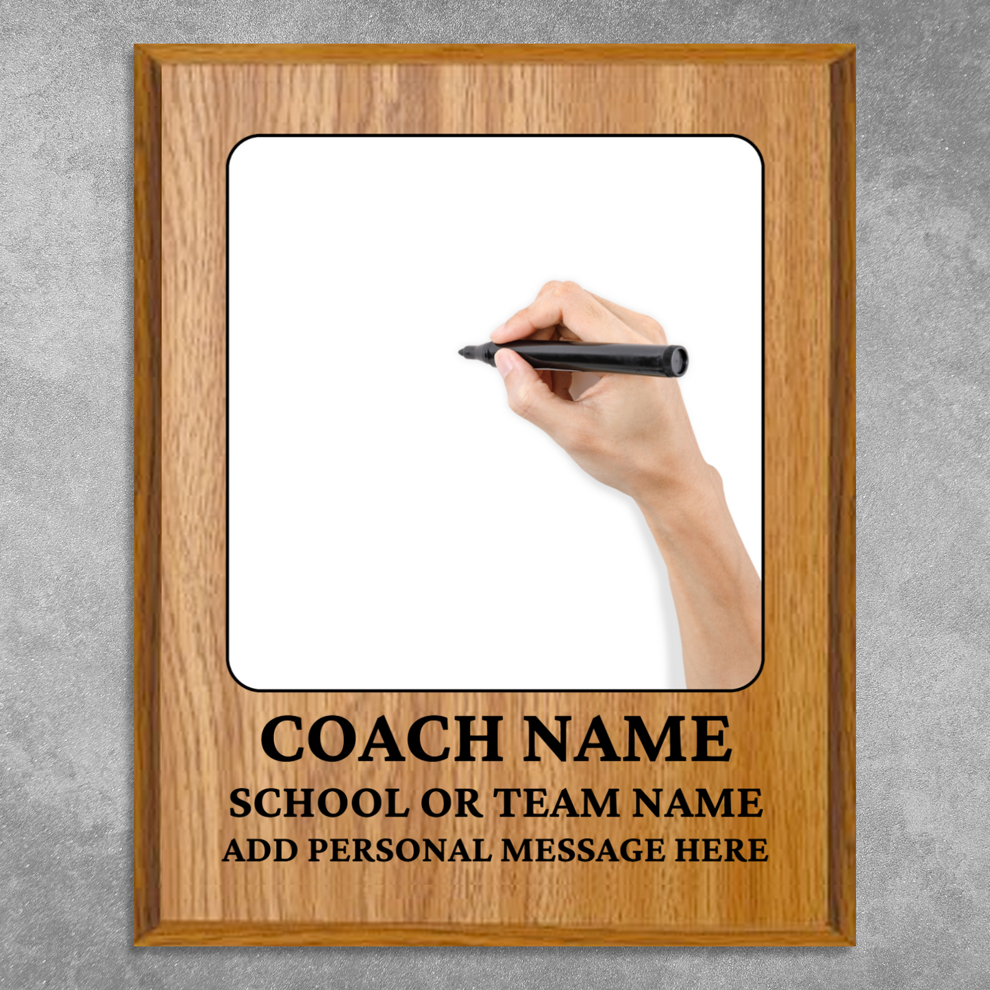 Personalized UV Printed Luxury Award Teacher 2 10.5" x 13"