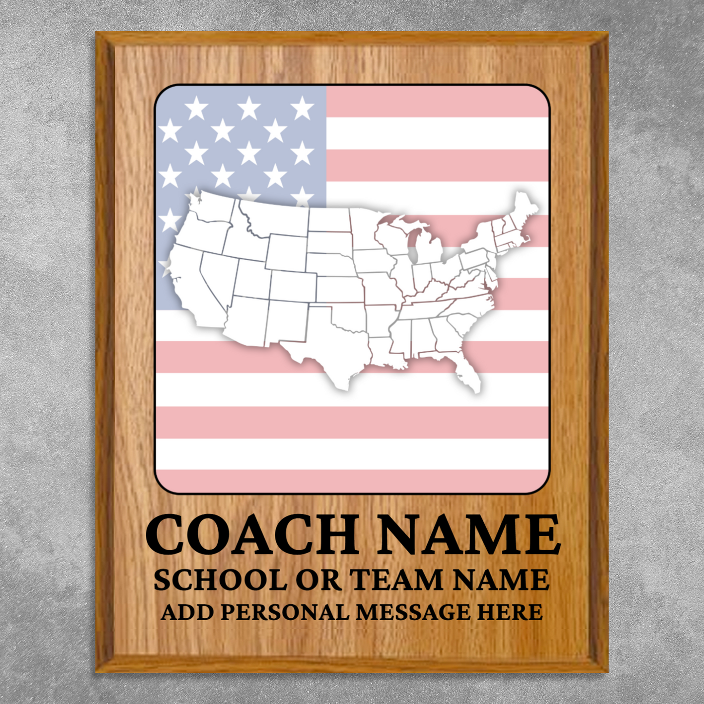 Personalized UV Printed Luxury Award U.S. Constitution and American Government Competition  12" x 15"