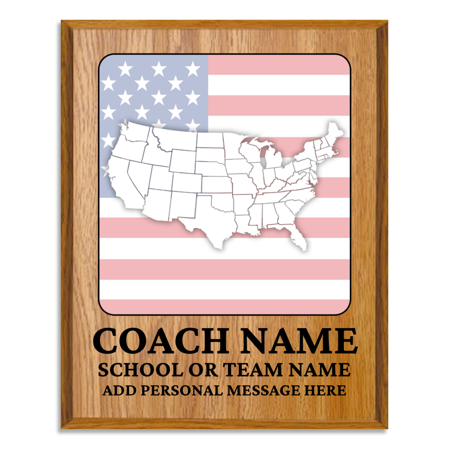 Personalized UV Printed Luxury Award U.S. Constitution and American Government Competition  12" x 15"