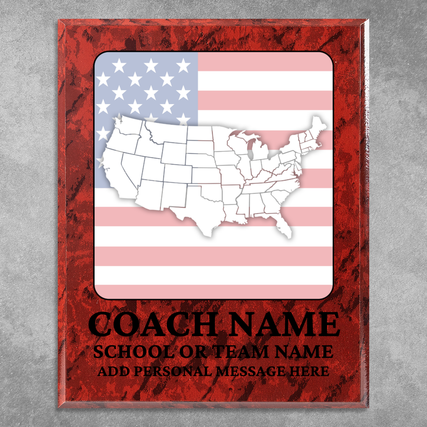 Personalized UV Printed Luxury Award U.S. Constitution and American Government Competition  12" x 15"