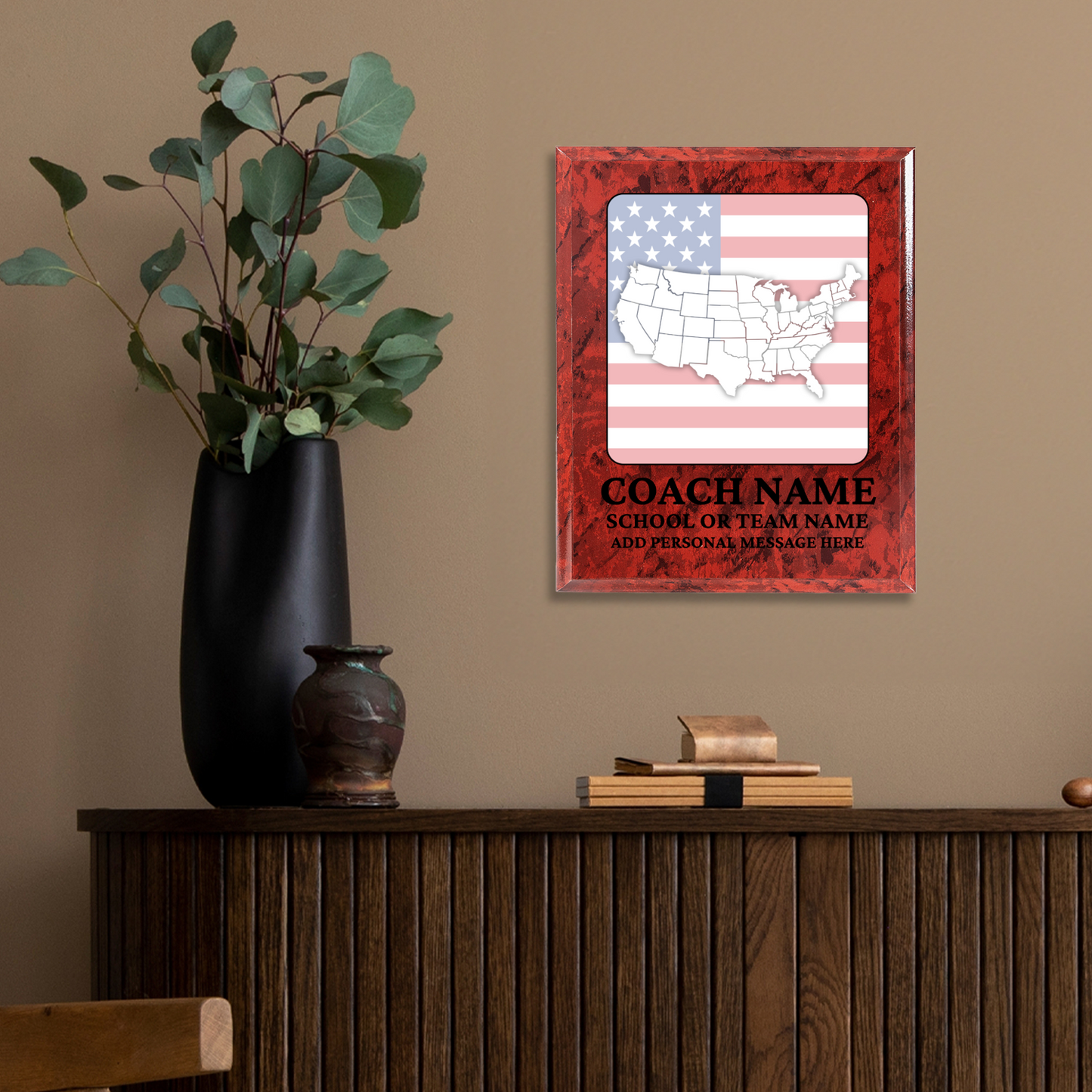 Personalized UV Printed Luxury Award U.S. Constitution and American Government Competition  12" x 15"