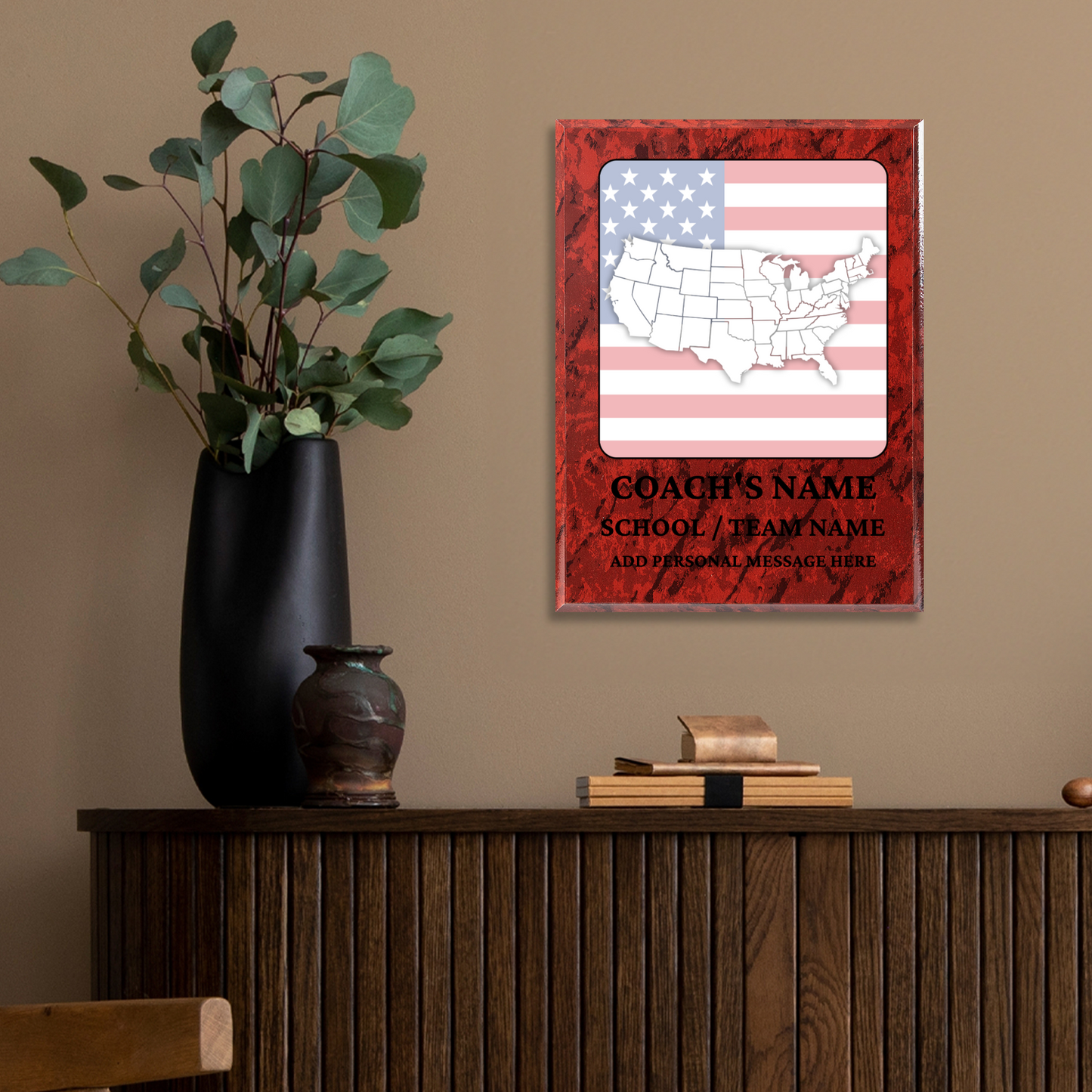 Personalized UV Printed Luxury Award U.S. Constitution and American Government Competition  9" x 12"