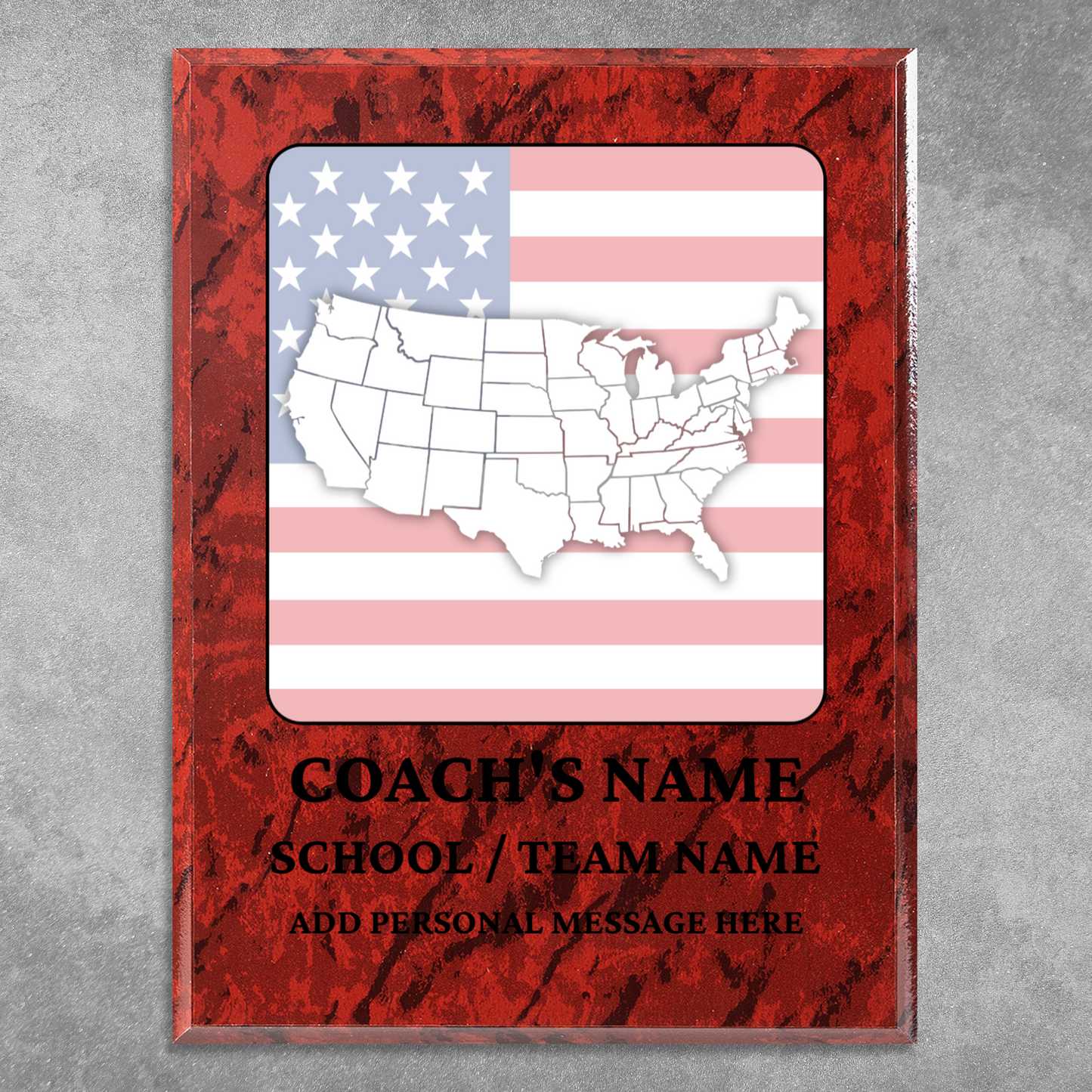 Personalized UV Printed Luxury Award U.S. Constitution and American Government Competition  9" x 12"