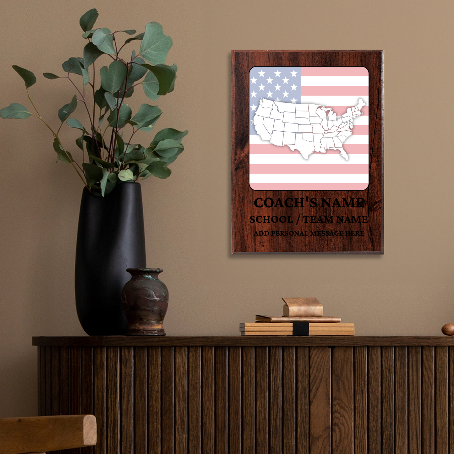 Personalized UV Printed Luxury Award U.S. Constitution and American Government Competition  9" x 12"