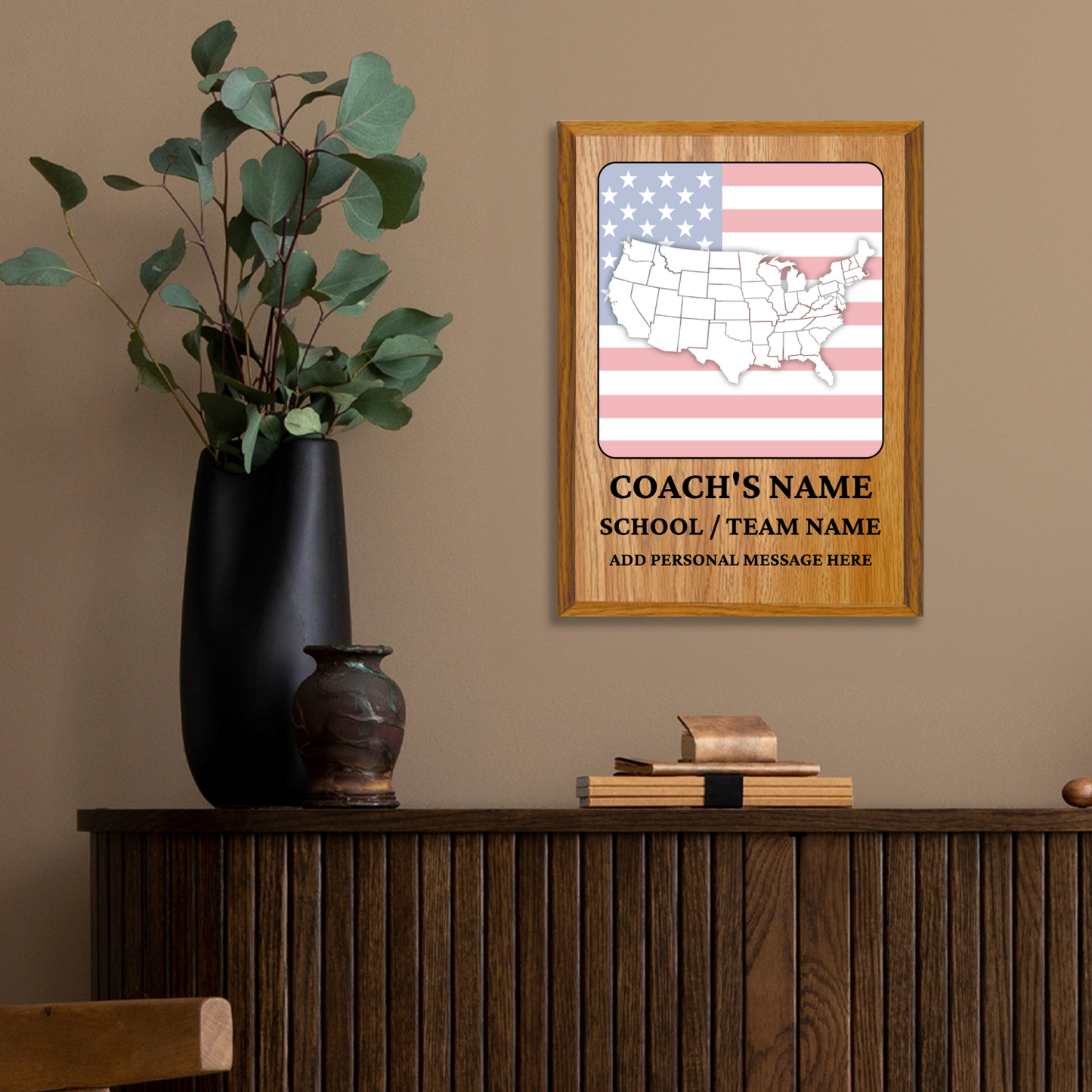 Personalized UV Printed Luxury Award U.S. Constitution and American Government Competition  9" x 12"