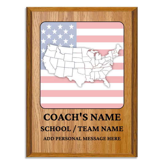 Personalized UV Printed Luxury Award U.S. Constitution and American Government Competition  9" x 12"