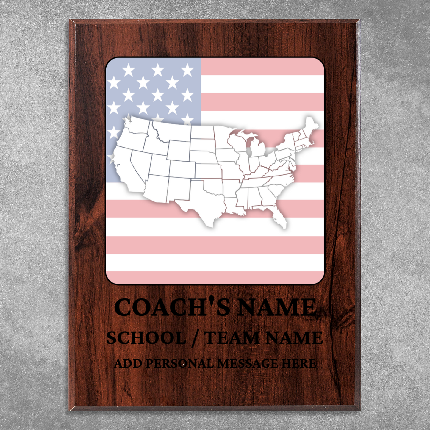 Personalized UV Printed Luxury Award U.S. Constitution and American Government Competition  9" x 12"