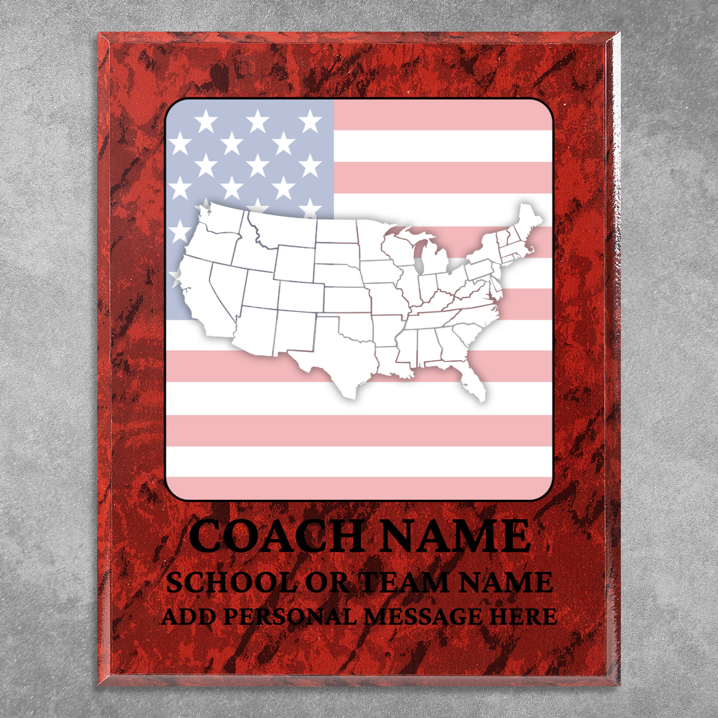 Personalized UV Printed Luxury Award U.S. Constitution and American Government Competition 10.5" x 13"