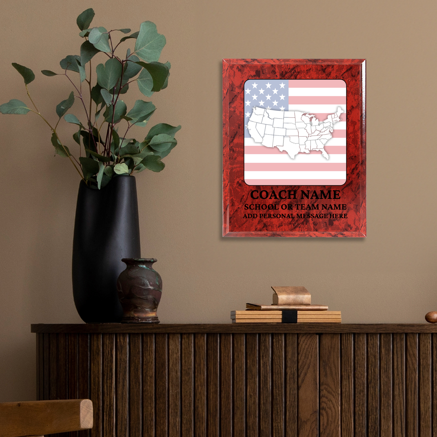 Personalized UV Printed Luxury Award U.S. Constitution and American Government Competition 10.5" x 13"