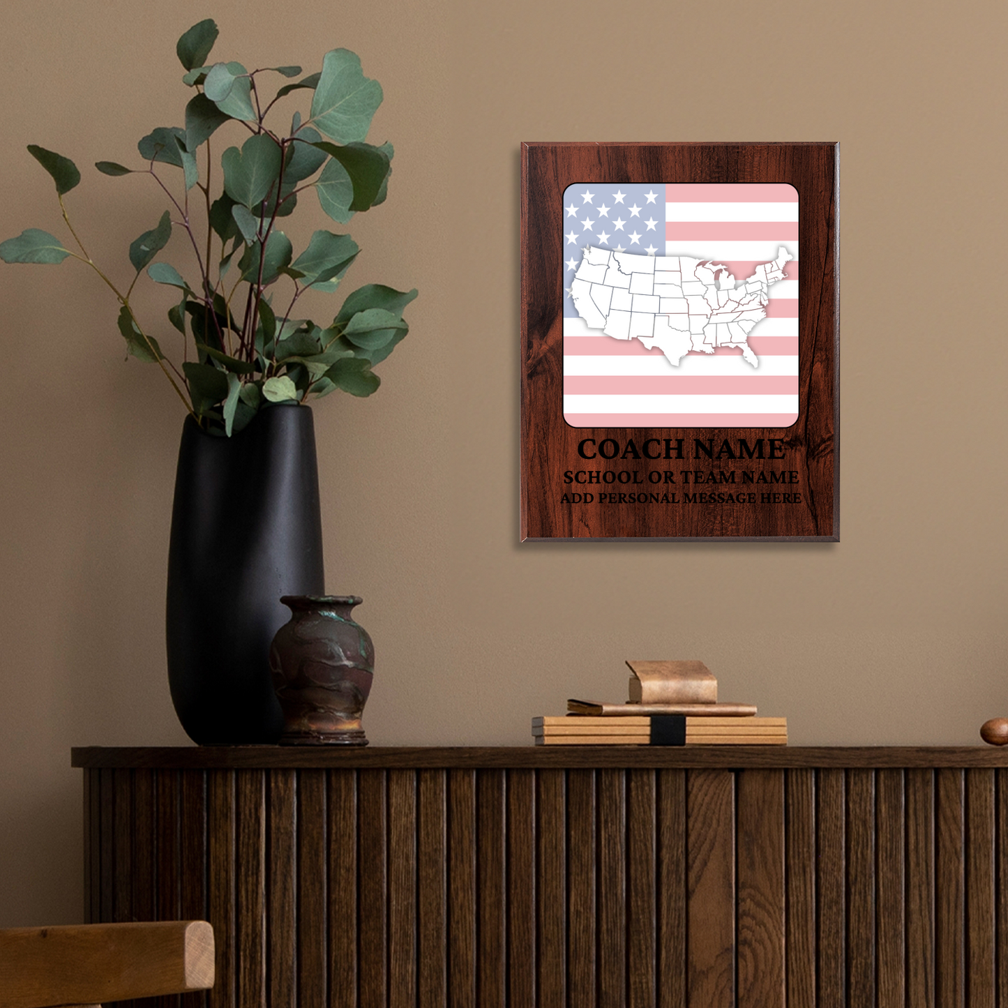 Personalized UV Printed Luxury Award U.S. Constitution and American Government Competition 10.5" x 13"