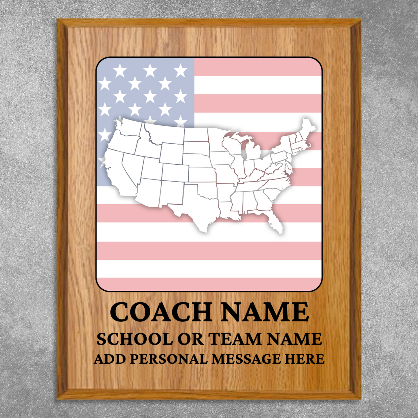 Personalized UV Printed Luxury Award U.S. Constitution and American Government Competition 10.5" x 13"