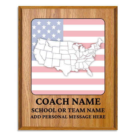 Personalized UV Printed Luxury Award U.S. Constitution and American Government Competition 10.5" x 13"