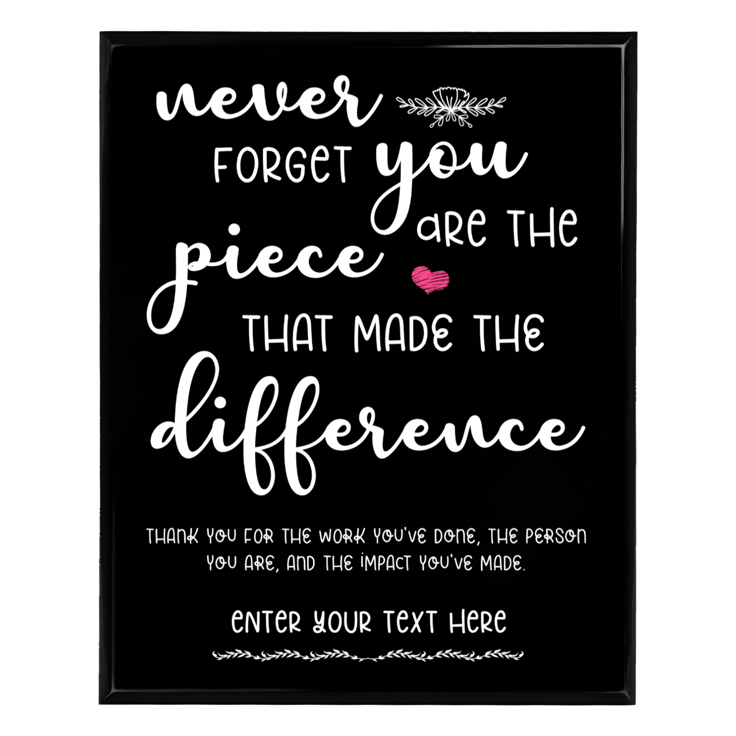 2 Plaque 8"x10"