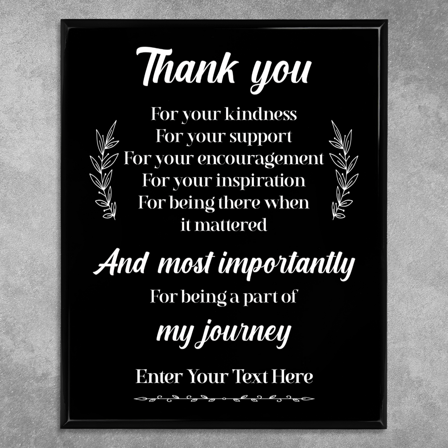 6 Plaque 8"x10"