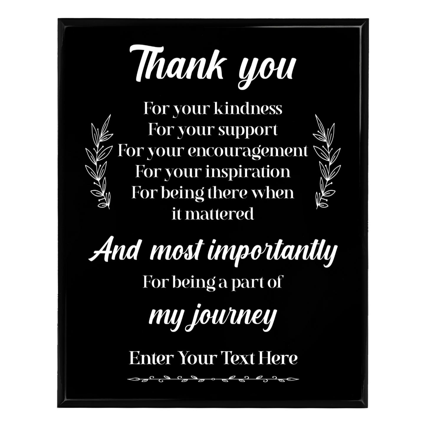 6 Plaque 8"x10"