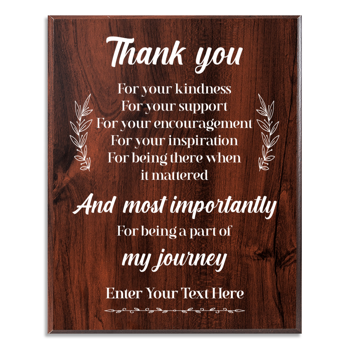 6 Plaque 8"x10"